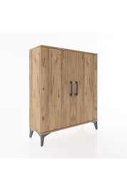 Arges Şifonyer Tek Raflı 2 Kapaklı 88x30x106 Çam-Çam