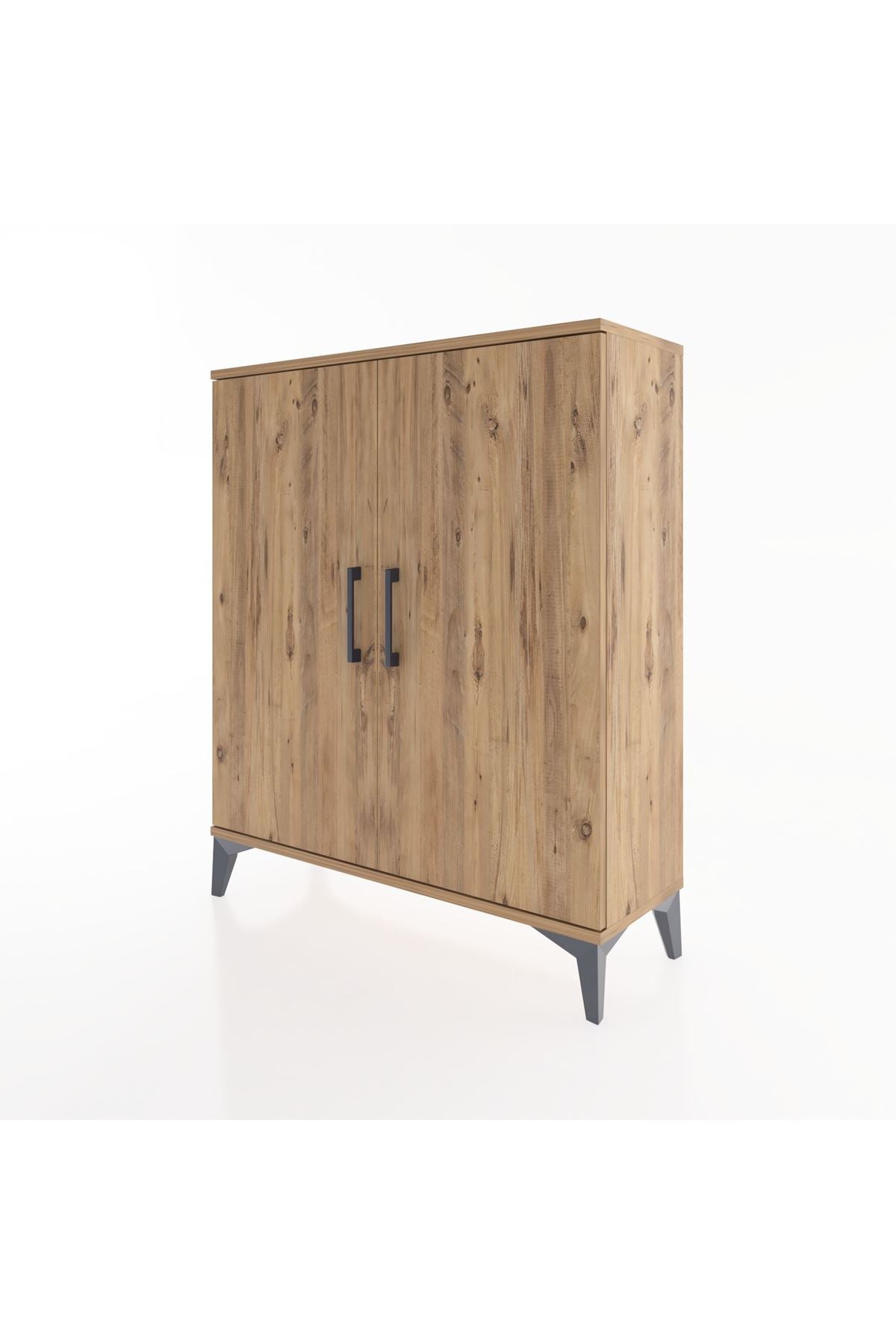 Arges Şifonyer Tek Raflı 2 Kapaklı 88x30x106 Çam-Çam