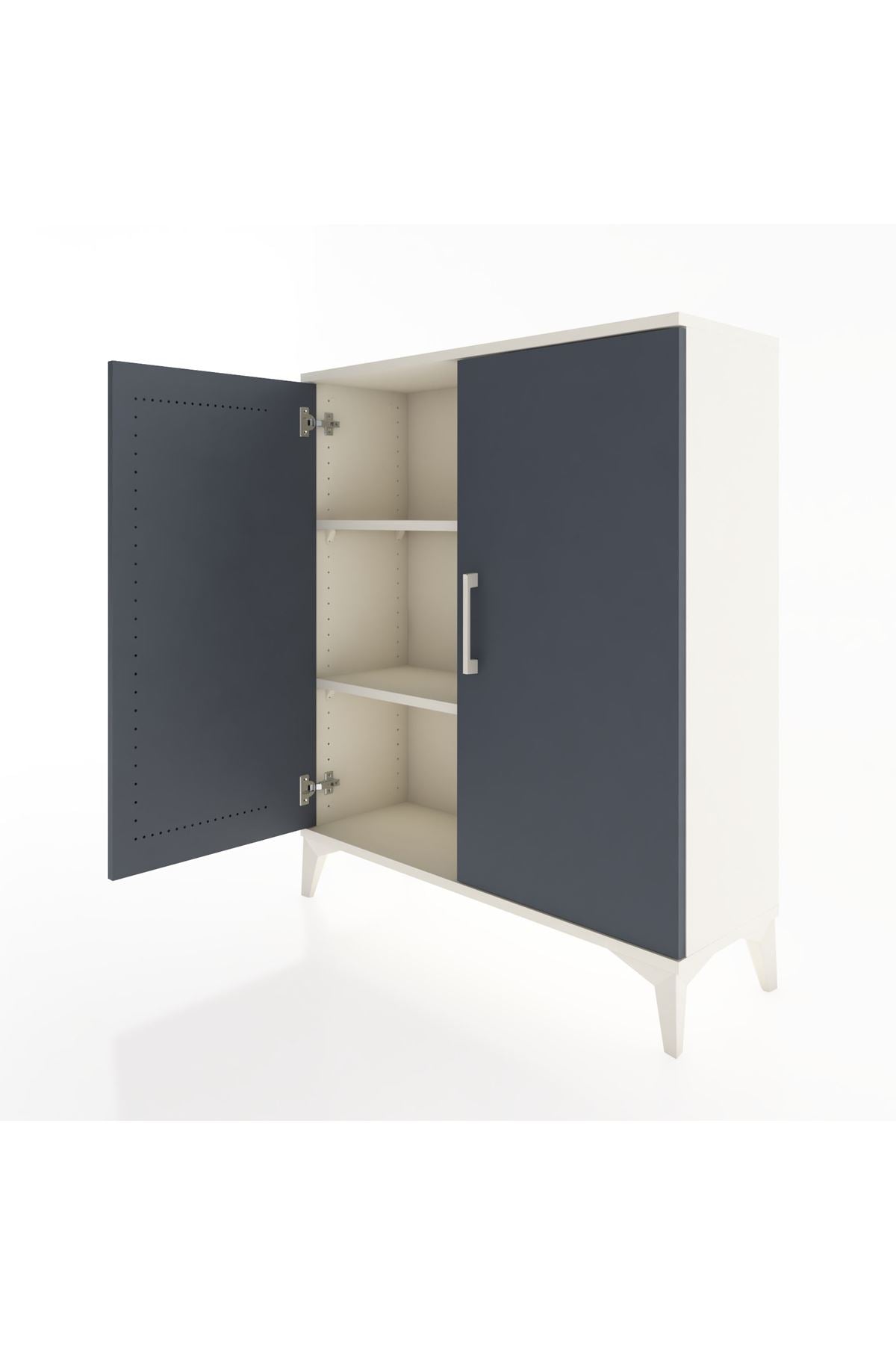 Arges Şifonyer 2 Raflı 2 Kapaklı 88x30x106 Aytaşı-Antrasit