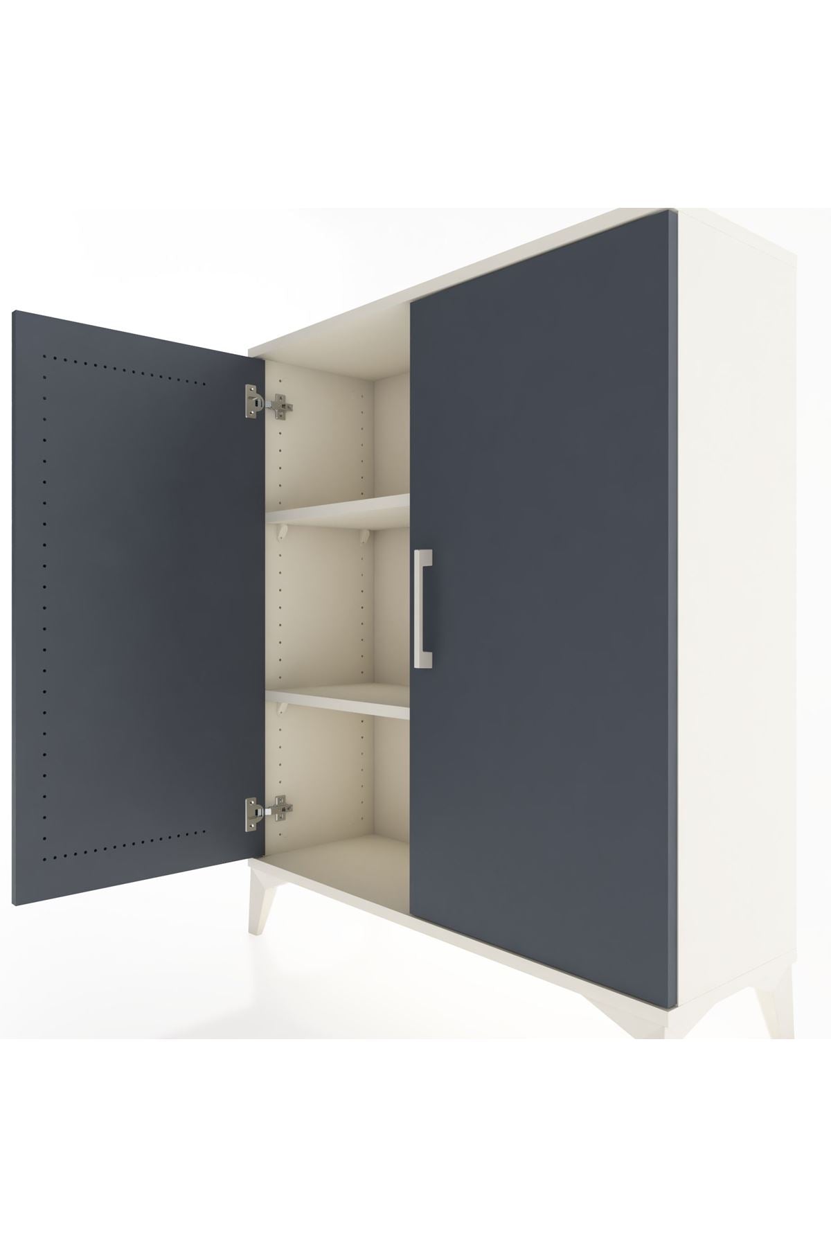 Arges Şifonyer 2 Raflı 2 Kapaklı 88x30x106 - S05M005V2A