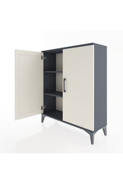 Arges Şifonyer 2 Raflı 2 Kapaklı 88x30x106 Antrasit-Aytaşı