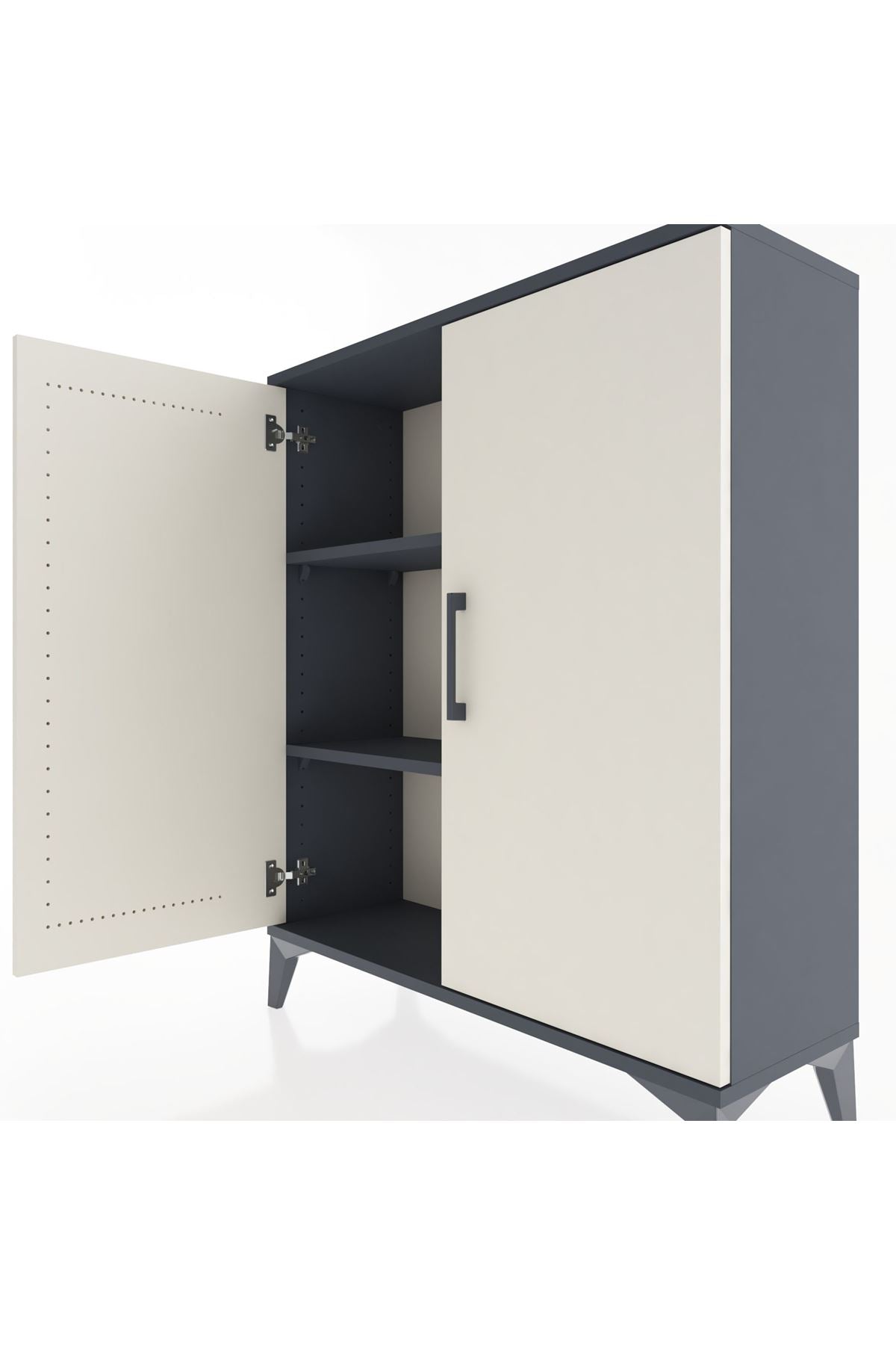 Arges Şifonyer 2 Raflı 2 Kapaklı 88x30x106 - S05M005V4A