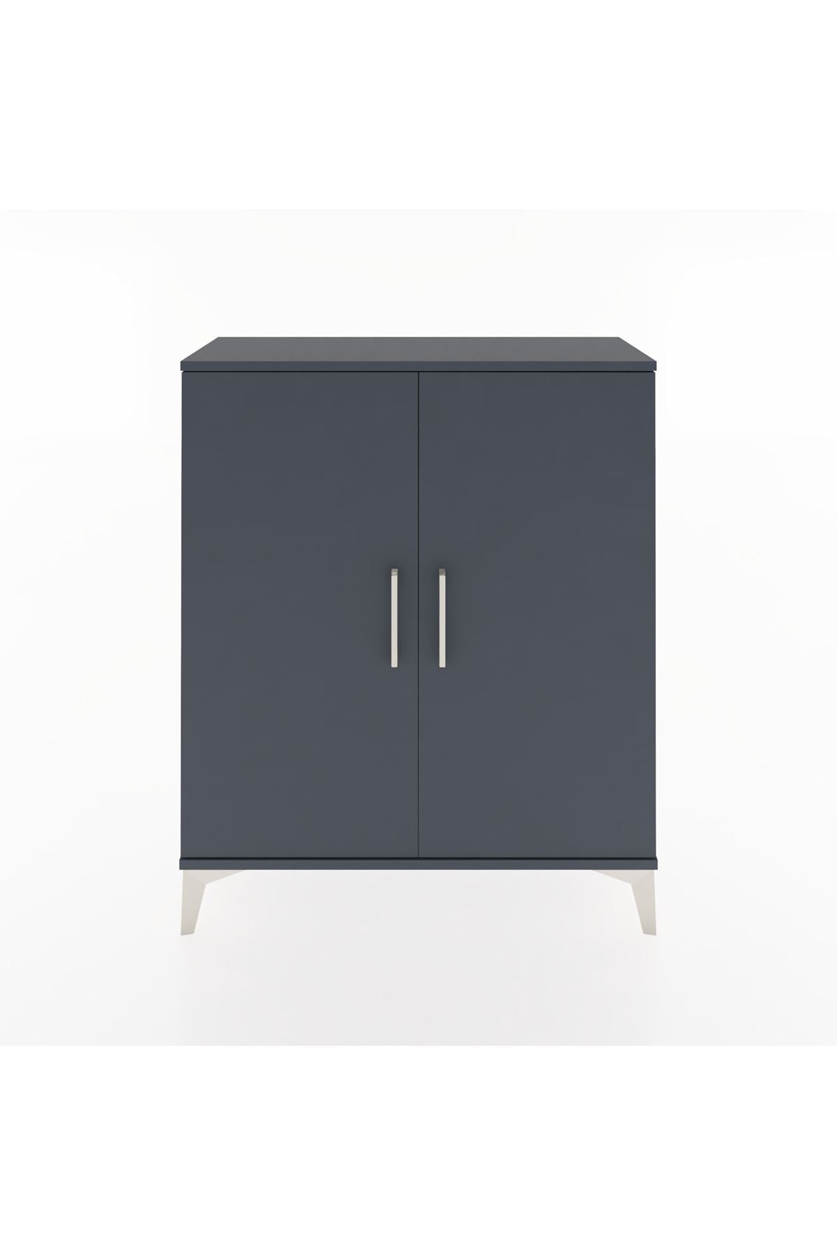 Arges Şifonyer 2 Raflı 2 Kapaklı 88x30x106 Antrasit-Antrasit