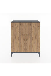 Arges Şifonyer 2 Raflı 2 Kapaklı 88x30x106 Antrasit-Çam