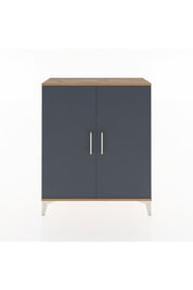 Arges Şifonyer 2 Raflı 2 Kapaklı 88x30x106 Çam-Antrasit