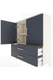 Arges Şifonyer 2 Raflı 2 Çekmeceli 2 Kapaklı 88x30x106 Aytaşı-Antrasit