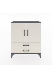 Arges Şifonyer 2 Raflı 2 Çekmeceli 2 Kapaklı 88x30x106 Antrasit-Aytaşı