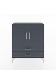 Arges Şifonyer 2 Raflı 2 Çekmeceli 2 Kapaklı 88x30x106 Antrasit-Antrasit
