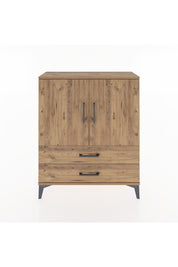 Arges Şifonyer 2 Raflı 2 Çekmeceli 2 Kapaklı 88x30x106 Çam-Çam