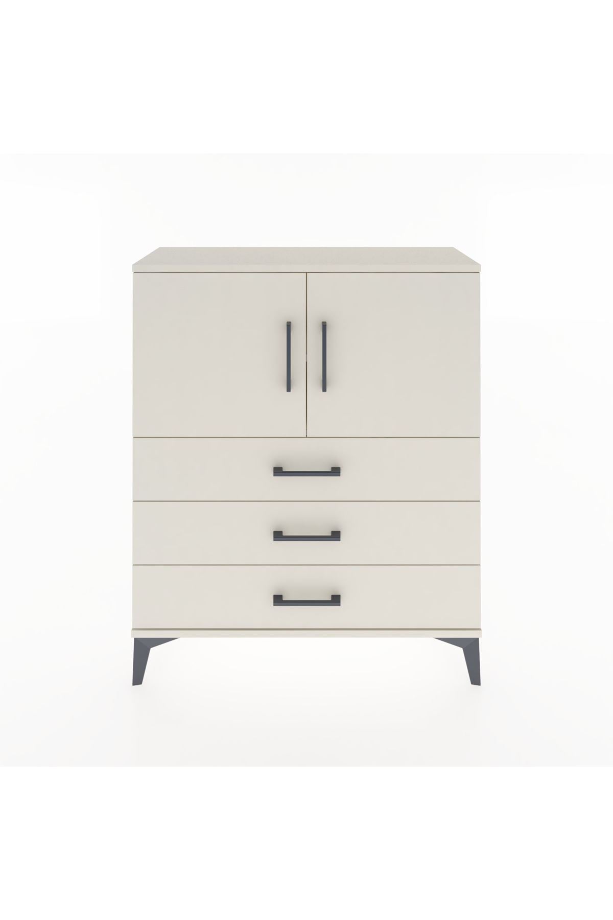 Arges Şifonyer 2 Raflı 3 Çekmeceli 2 Kapaklı 88x30x106 Aytaşı-Aytaşı