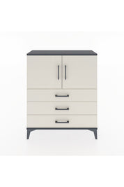 Arges Şifonyer 2 Raflı 3 Çekmeceli 2 Kapaklı 88x30x106 Antrasit-Aytaşı