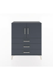 Arges Şifonyer 2 Raflı 3 Çekmeceli 2 Kapaklı 88x30x106 Antrasit-Antrasit