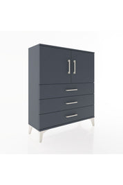 Arges Şifonyer 2 Raflı 3 Çekmeceli 2 Kapaklı 88x30x106 Antrasit-Antrasit