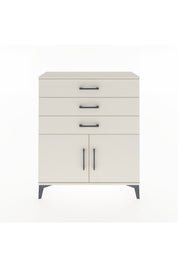 Arges Şifonyer Tek Raflı 3 Çekmeceli 2 Kapaklı 88x30x106 Aytaşı-Aytaşı