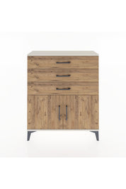 Arges Şifonyer Tek Raflı 3 Çekmeceli 2 Kapaklı 88x30x106 Aytaşı-Çam