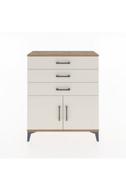 Arges Şifonyer Tek Raflı 3 Çekmeceli 2 Kapaklı 88x30x106 Çam-Aytaşı