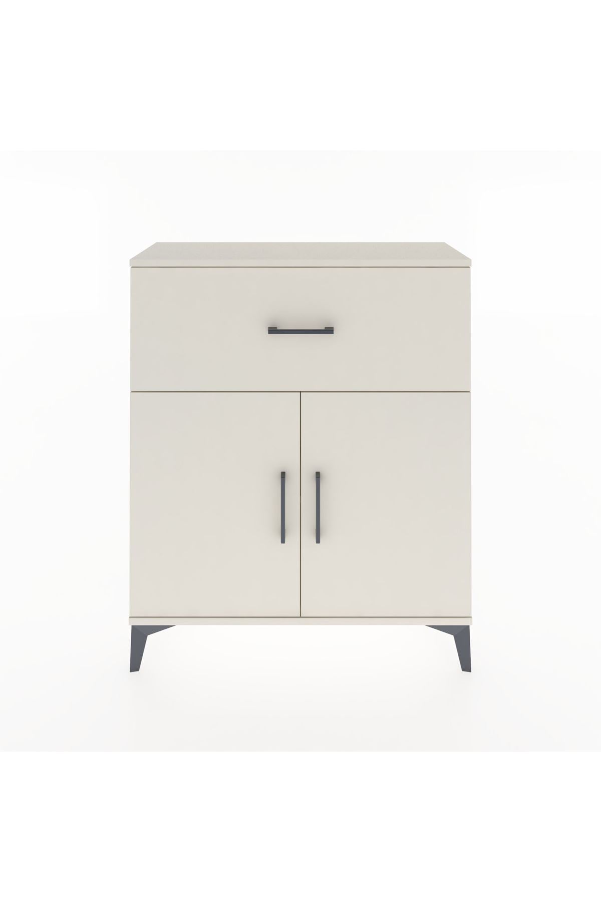 Arges Şifonyer Tek Raflı Tek Çekmeceli 2 Kapaklı 88x30x106 Aytaşı-Aytaşı