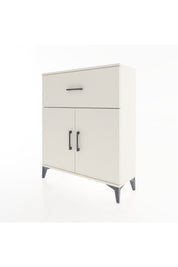 Arges Şifonyer Tek Raflı Tek Çekmeceli 2 Kapaklı 88x30x106 Aytaşı-Aytaşı