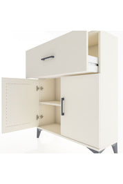 Arges Şifonyer Tek Raflı Tek Çekmeceli 2 Kapaklı 88x30x106 Aytaşı-Aytaşı