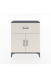 Arges Şifonyer Tek Raflı Tek Çekmeceli 2 Kapaklı 88x30x106 Antrasit-Aytaşı