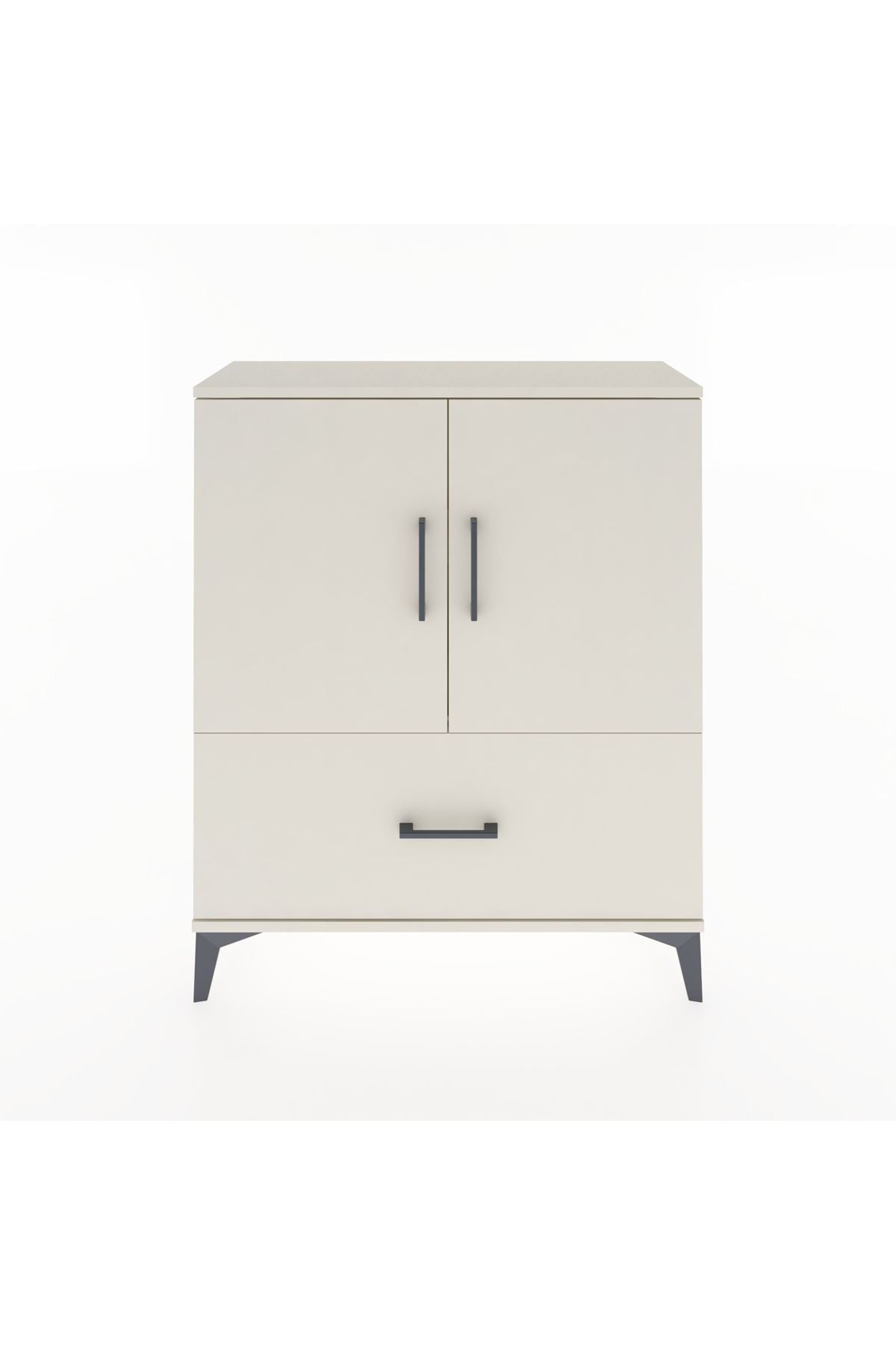 Arges Şifonyer 2 Raflı Tek Çekmeceli 2 Kapaklı 88x30x106 Aytaşı-Aytaşı