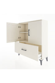 Arges Şifonyer 2 Raflı Tek Çekmeceli 2 Kapaklı 88x30x106 Aytaşı-Aytaşı