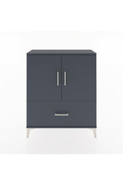 Arges Şifonyer 2 Raflı Tek Çekmeceli 2 Kapaklı 88x30x106 Antrasit-Antrasit