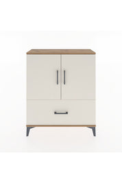 Arges Şifonyer 2 Raflı Tek Çekmeceli 2 Kapaklı 88x30x106 Çam-Aytaşı