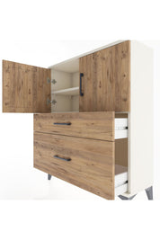 Arges Şifonyer 2 Raflı 2 Çekmeceli 2 Kapaklı 88x30x106 Aytaşı-Çam