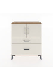 Arges Şifonyer 2 Raflı 2 Çekmeceli 2 Kapaklı 88x30x106 Çam-Aytaşı