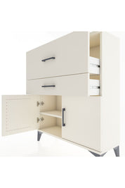 Arges Şifonyer Tek Raflı 2 Çekmeceli 2 Kapaklı 88x30x106 Aytaşı-Aytaşı