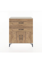 Arges Şifonyer Tek Raflı 2 Çekmeceli 2 Kapaklı 88x30x106 Aytaşı-Çam