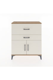 Arges Şifonyer Tek Raflı 2 Çekmeceli 2 Kapaklı 88x30x106 Çam-Aytaşı