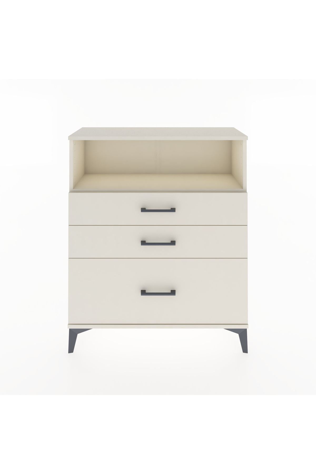 Arges Şifonyer Tek Raflı 3 Çekmeceli 88x30x106 Aytaşı-Aytaşı