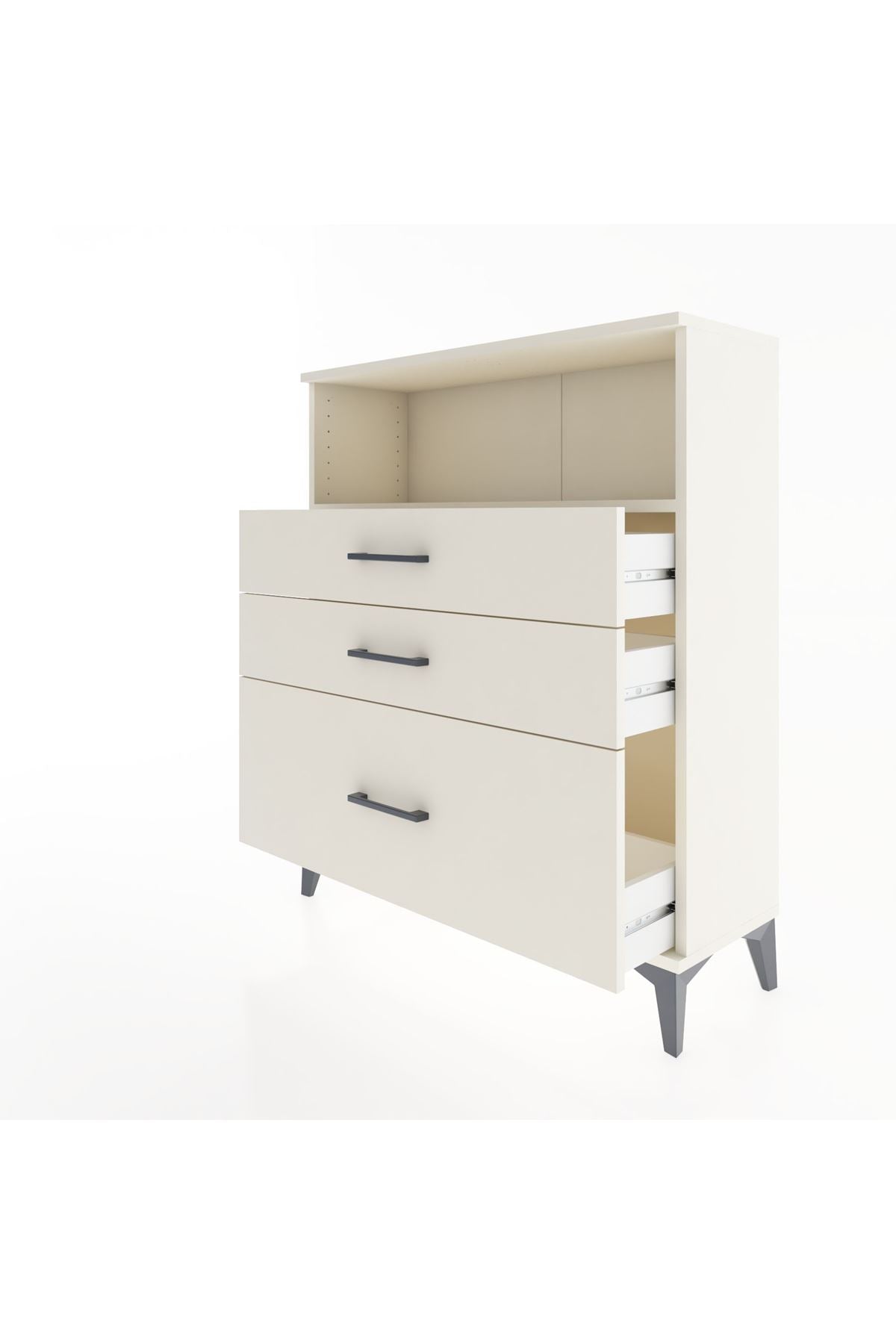 Arges Şifonyer Tek Raflı 3 Çekmeceli 88x30x106 Aytaşı-Aytaşı