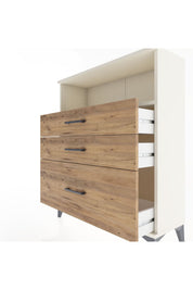 Arges Şifonyer Tek Raflı 3 Çekmeceli 88x30x106 Aytaşı-Çam