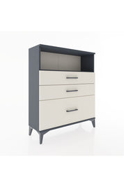 Arges Şifonyer Tek Raflı 3 Çekmeceli 88x30x106 Antrasit-Aytaşı