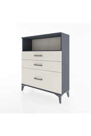 Arges Şifonyer Tek Raflı 3 Çekmeceli 88x30x106 Antrasit-Aytaşı