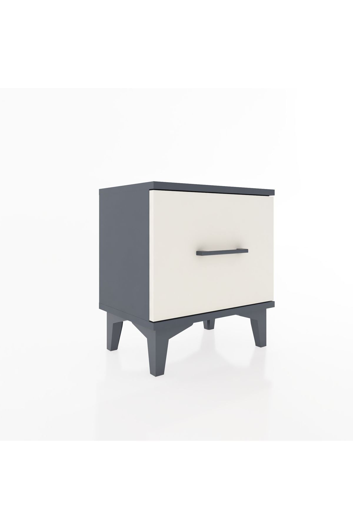 Arges Komodin Tek Çekmeceli 44x30x48 Antrasit-Aytaşı