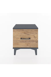 Arges Komodin Tek Çekmeceli 44x30x48 Antrasit-Çam