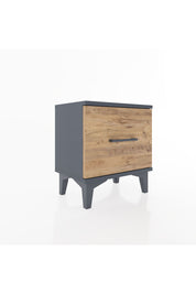 Arges Komodin Tek Çekmeceli 44x30x48 Antrasit-Çam