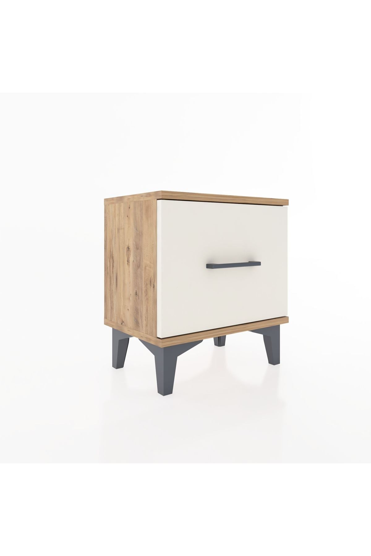 Arges Komodin Tek Çekmeceli 44x30x48 Çam-Aytaşı
