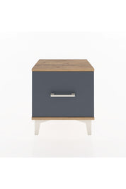 Arges Komodin Tek Çekmeceli 44x30x48 Çam-Antrasit