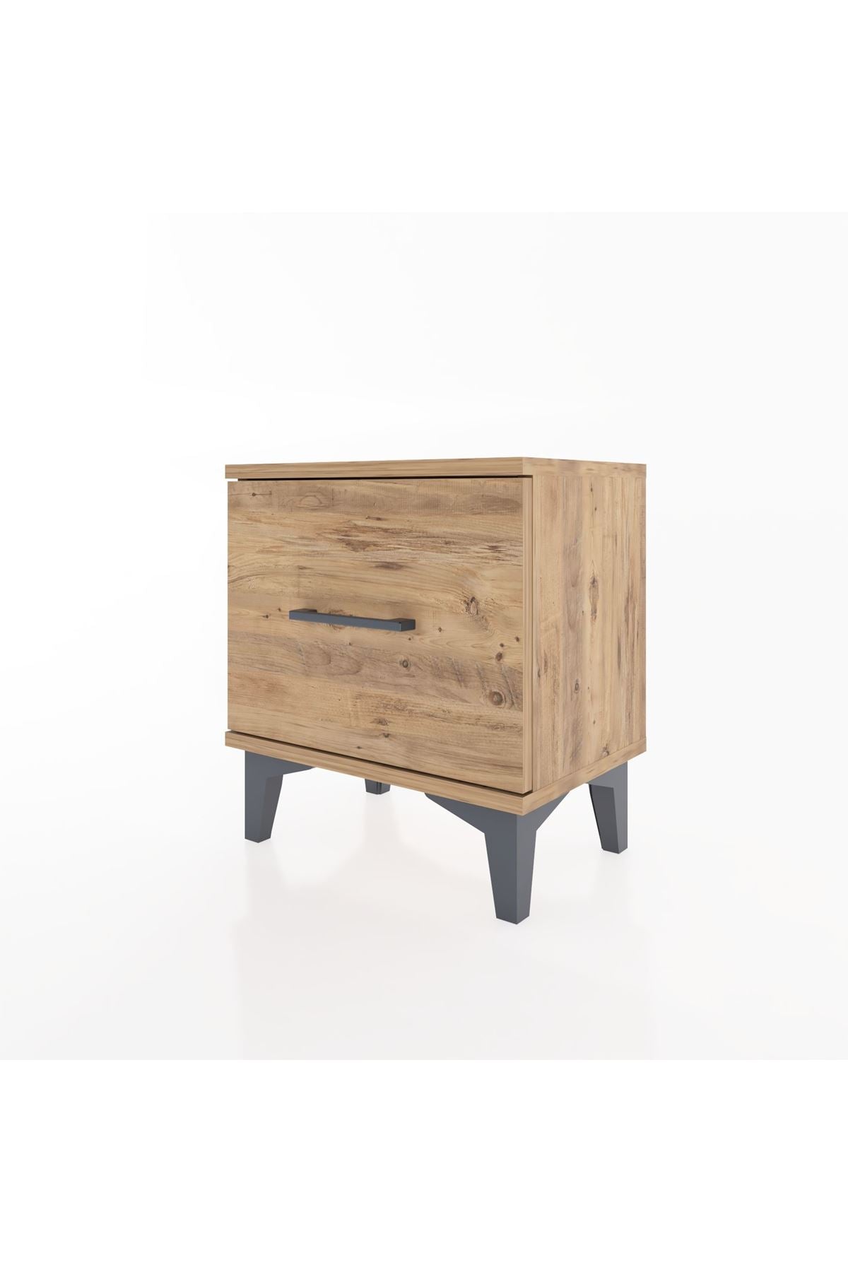 Arges Komodin Tek Çekmeceli 44x30x48 Çam-Çam