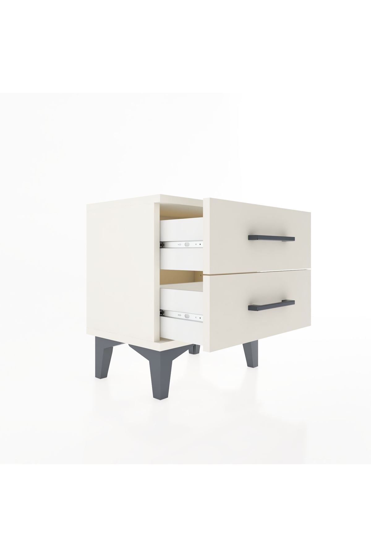 Arges Komodin 2 Çekmeceli 44x30x48 Aytaşı-Aytaşı