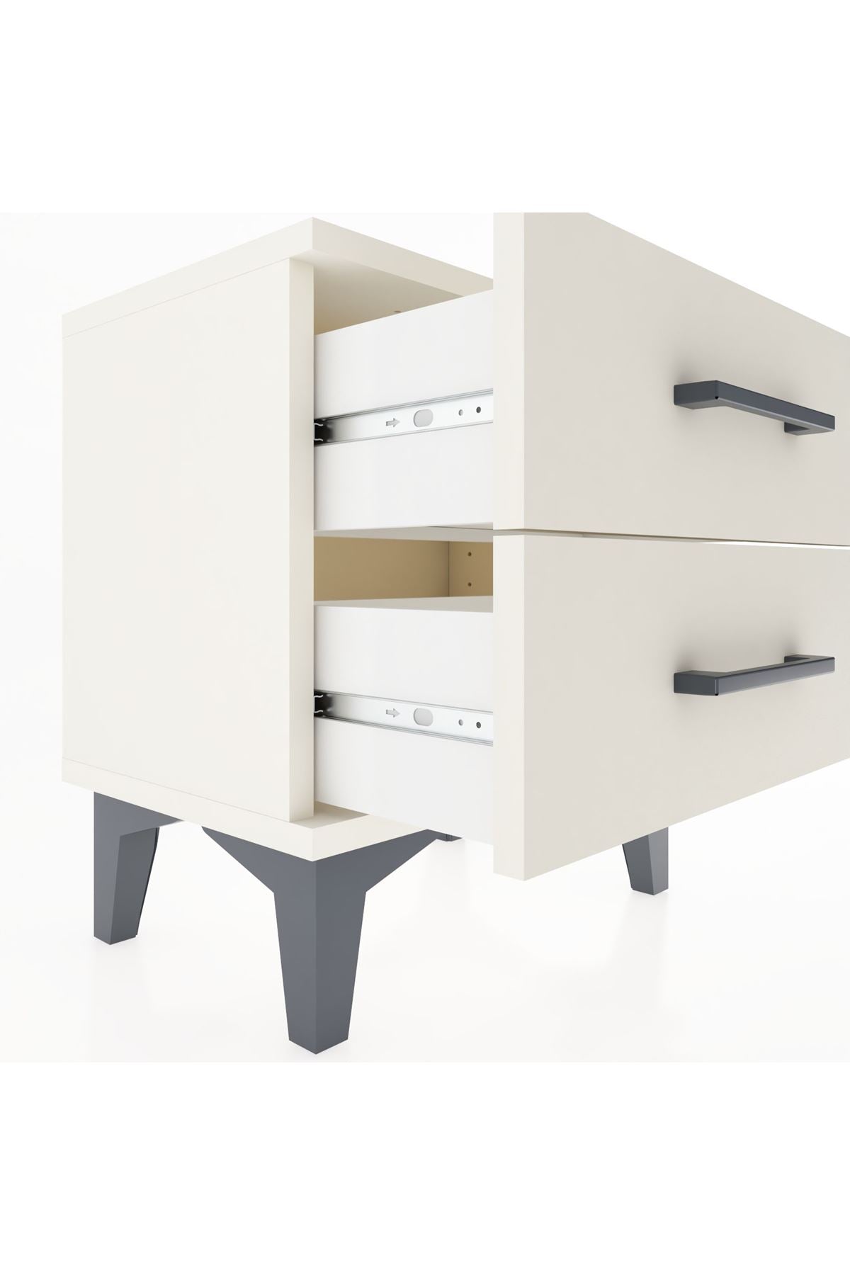 Arges Komodin 2 Çekmeceli 44x30x48 Aytaşı-Aytaşı