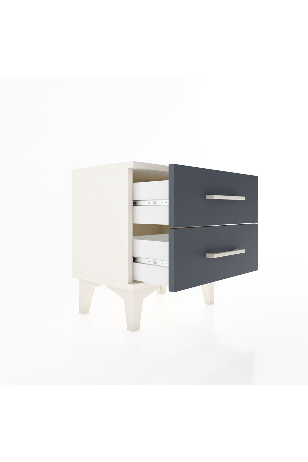 Arges Komodin 2 Çekmeceli 44x30x48 Aytaşı-Antrasit