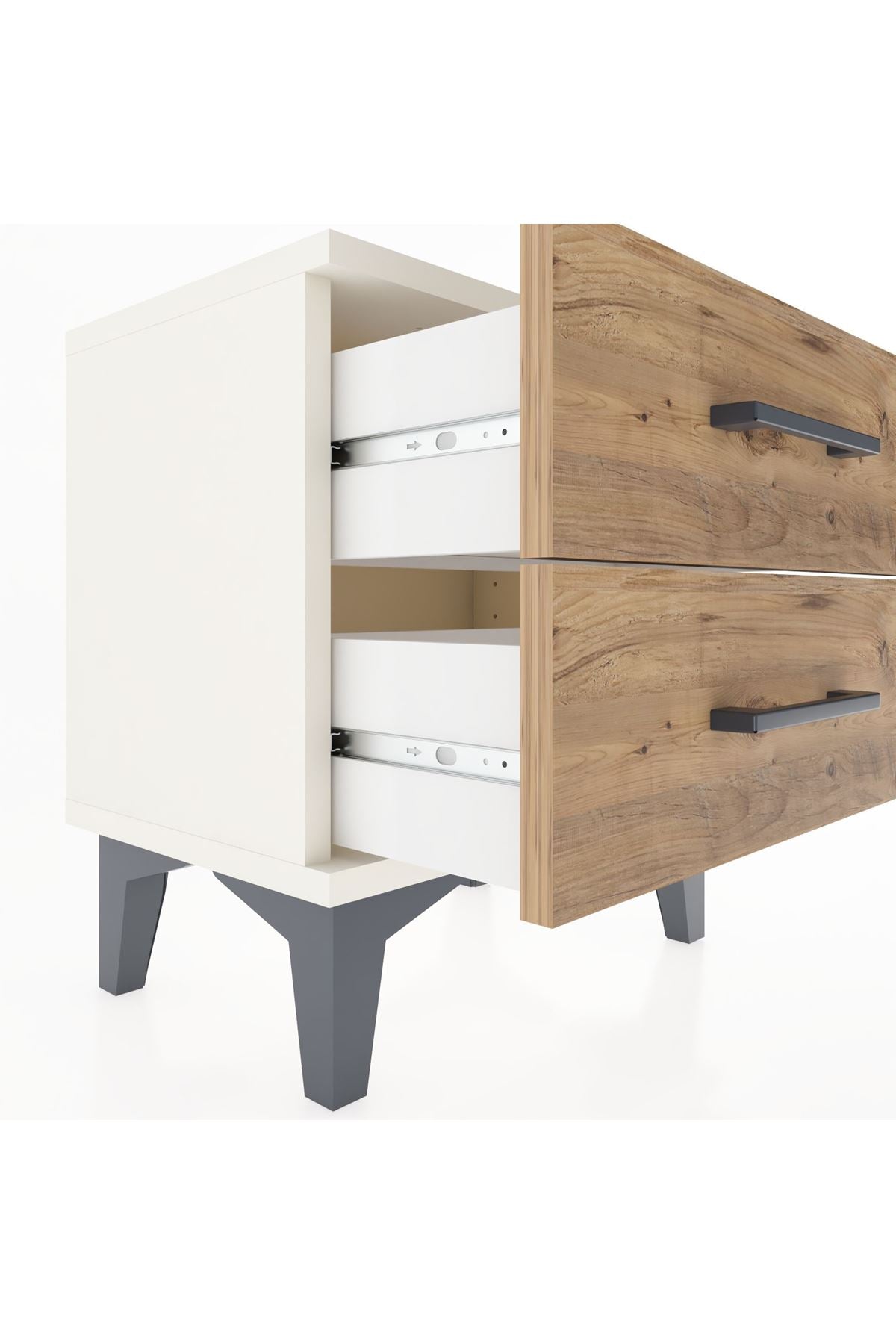 Arges Komodin 2 Çekmeceli 44x30x48 Aytaşı-Çam