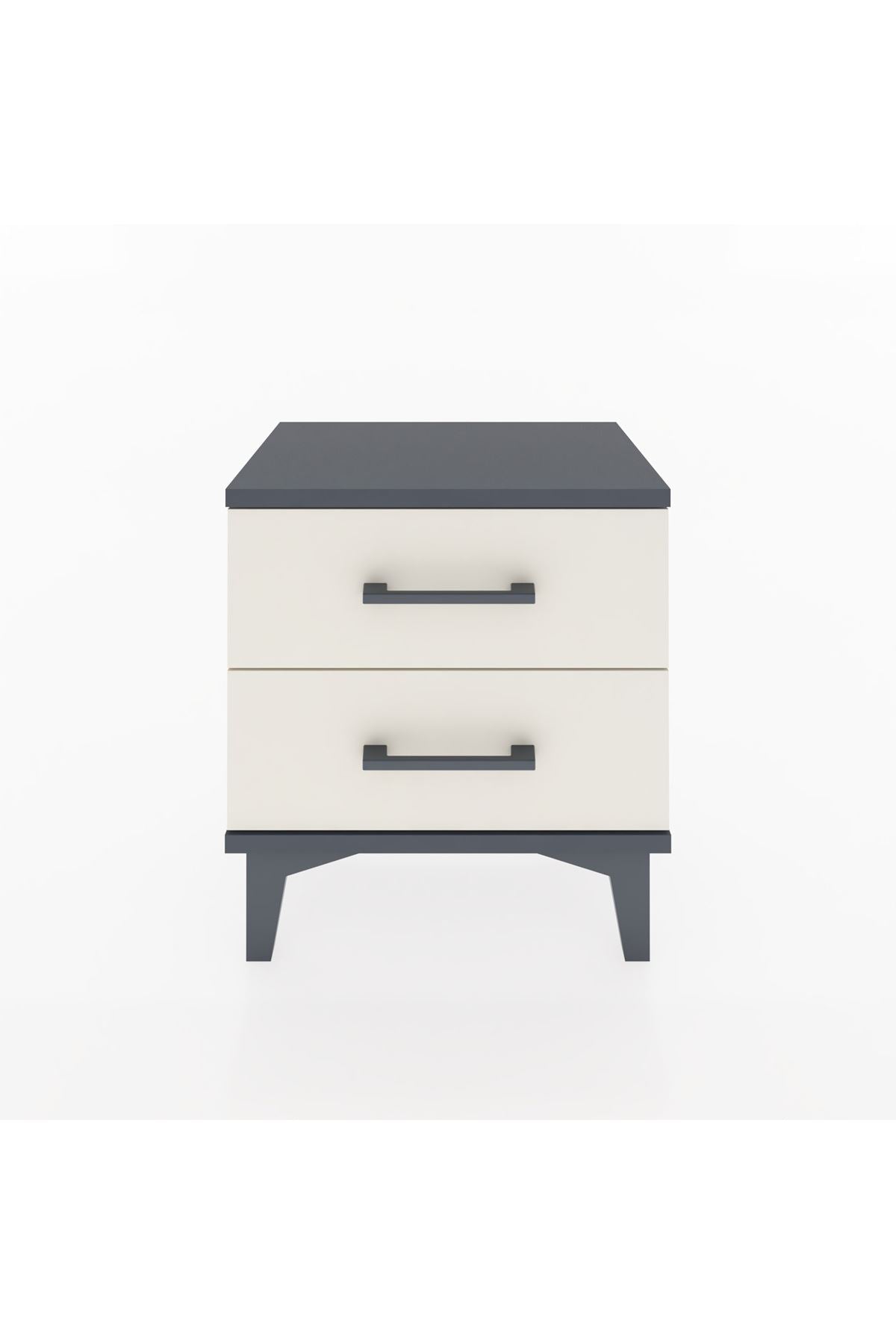 Arges Komodin 2 Çekmeceli 44x30x48 Antrasit-Aytaşı