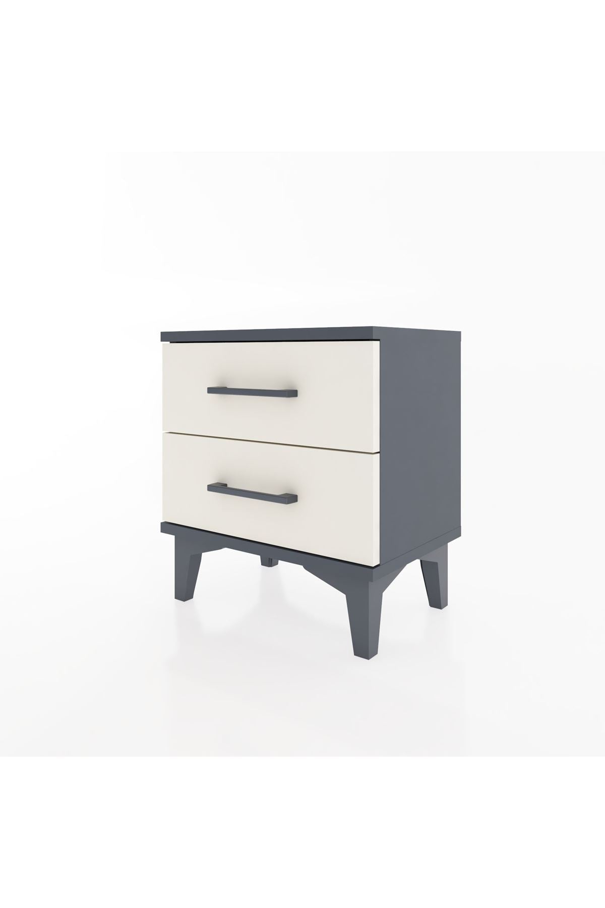 Arges Komodin 2 Çekmeceli 44x30x48 Antrasit-Aytaşı